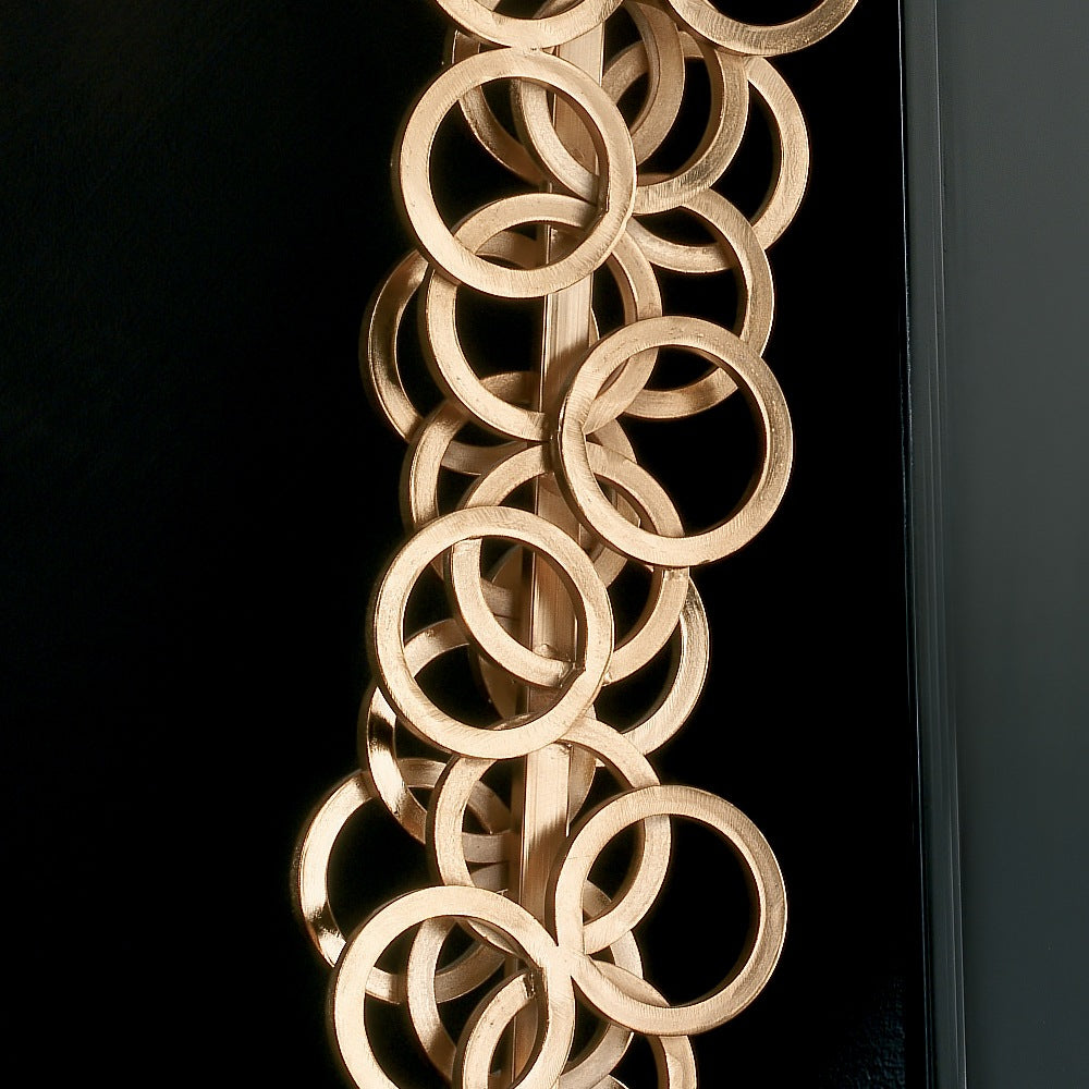 Italian High End Contemporary Gold Floor Lamp