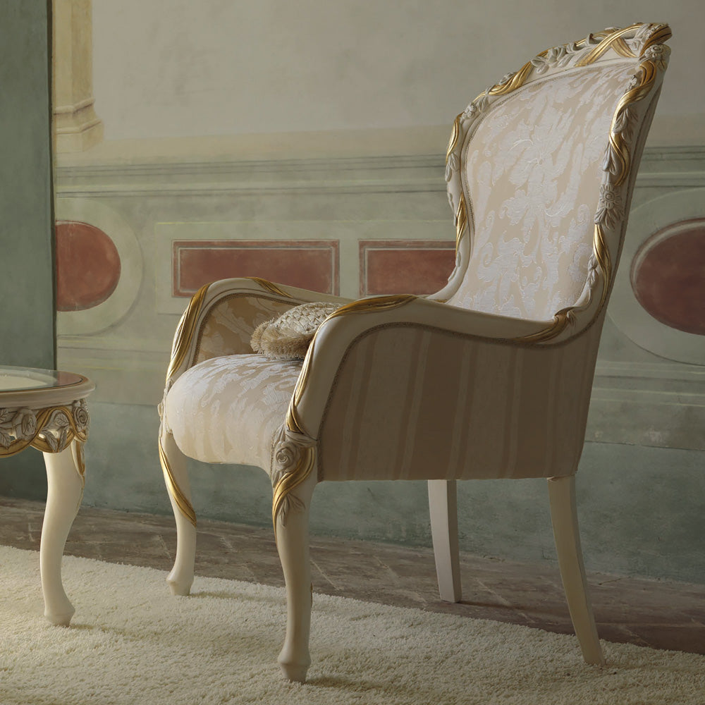 Italian Rose And Ribbon Armchair