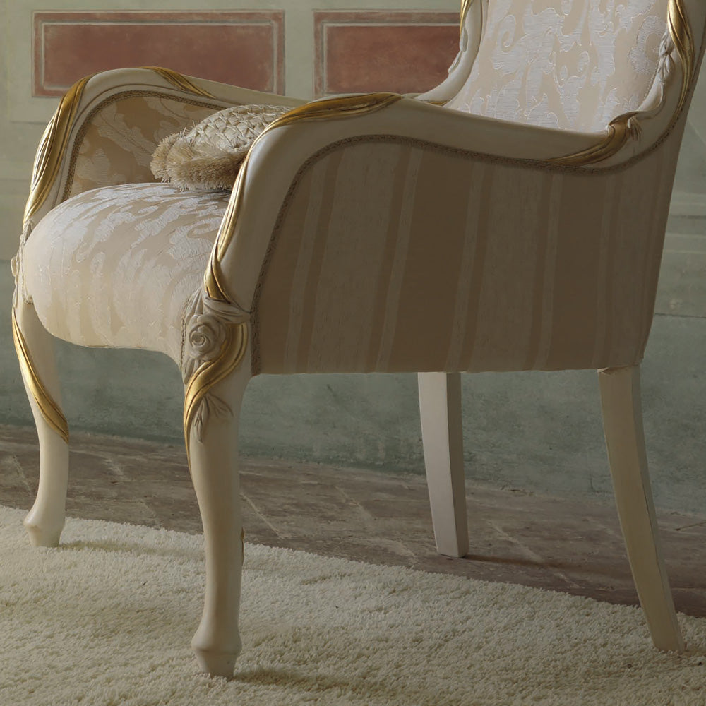 Italian Rose And Ribbon Armchair