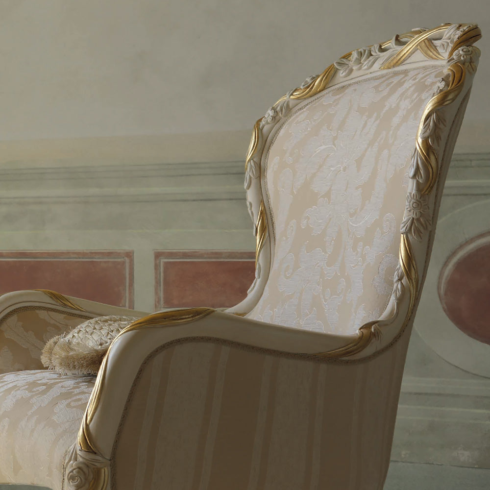 Italian Rose And Ribbon Armchair