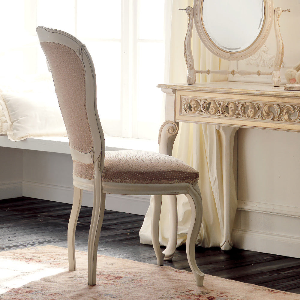 Reproduction Italian Ivory and Gold Rococo Dressing Table