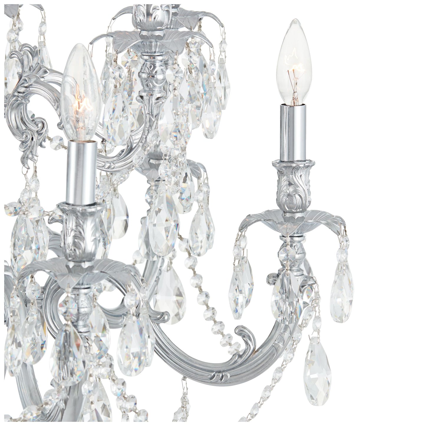 James R. Moder Brindisi 28" Wide Silver 12-Light Chandelier