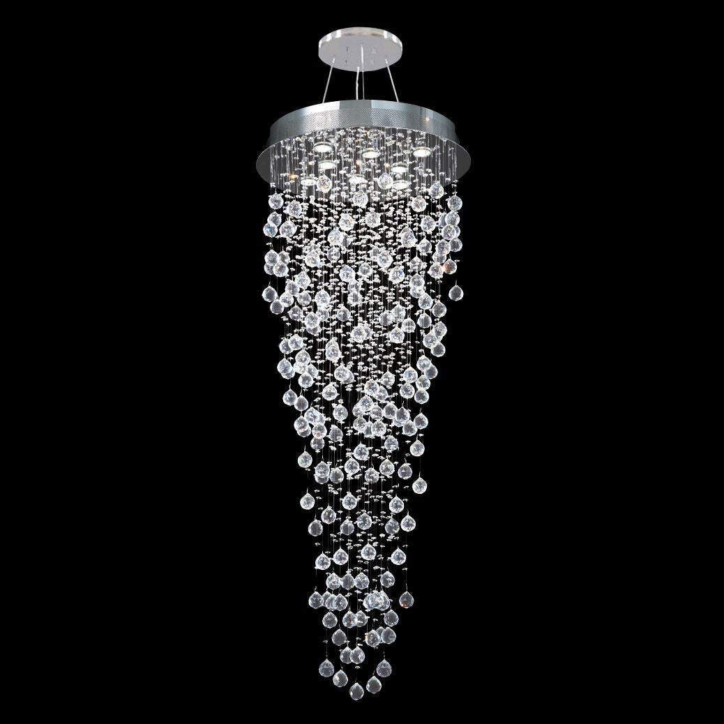 James R. Moder Impact Crystal Rain 24" Wide Bubble Chandelier