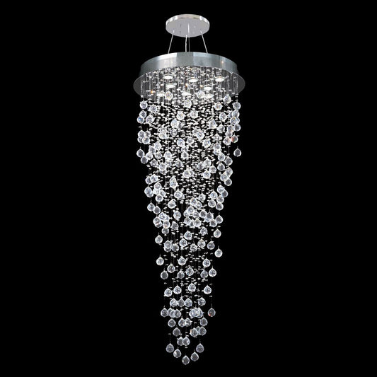 James R. Moder Impact Crystal Rain 24" Wide Bubble Chandelier