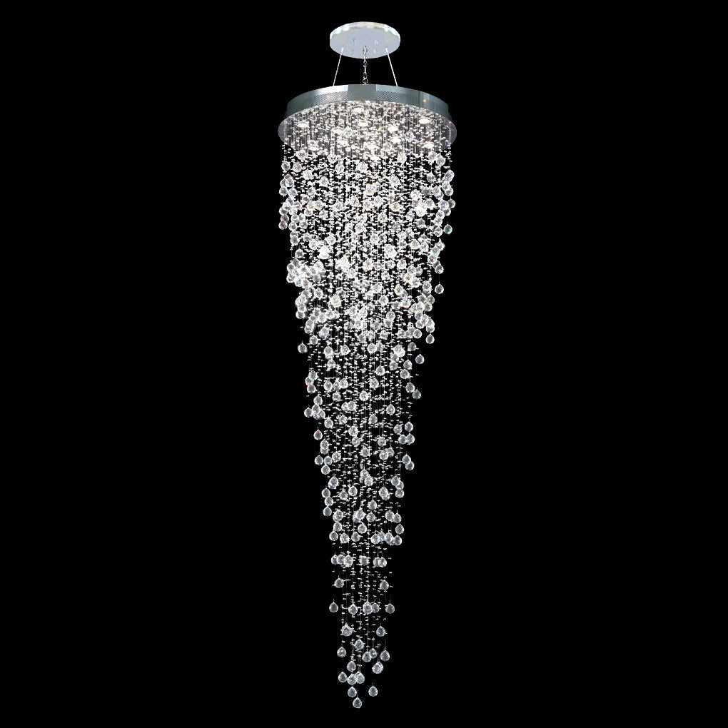 James R. Moder Impact Crystal Rain 32" Wide Modern Chandelier