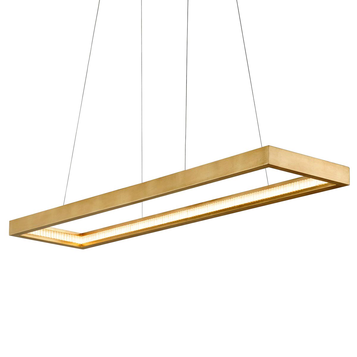 Jasmine 60" Wide Gold Leaf LED Kitchen Island Light Pendant