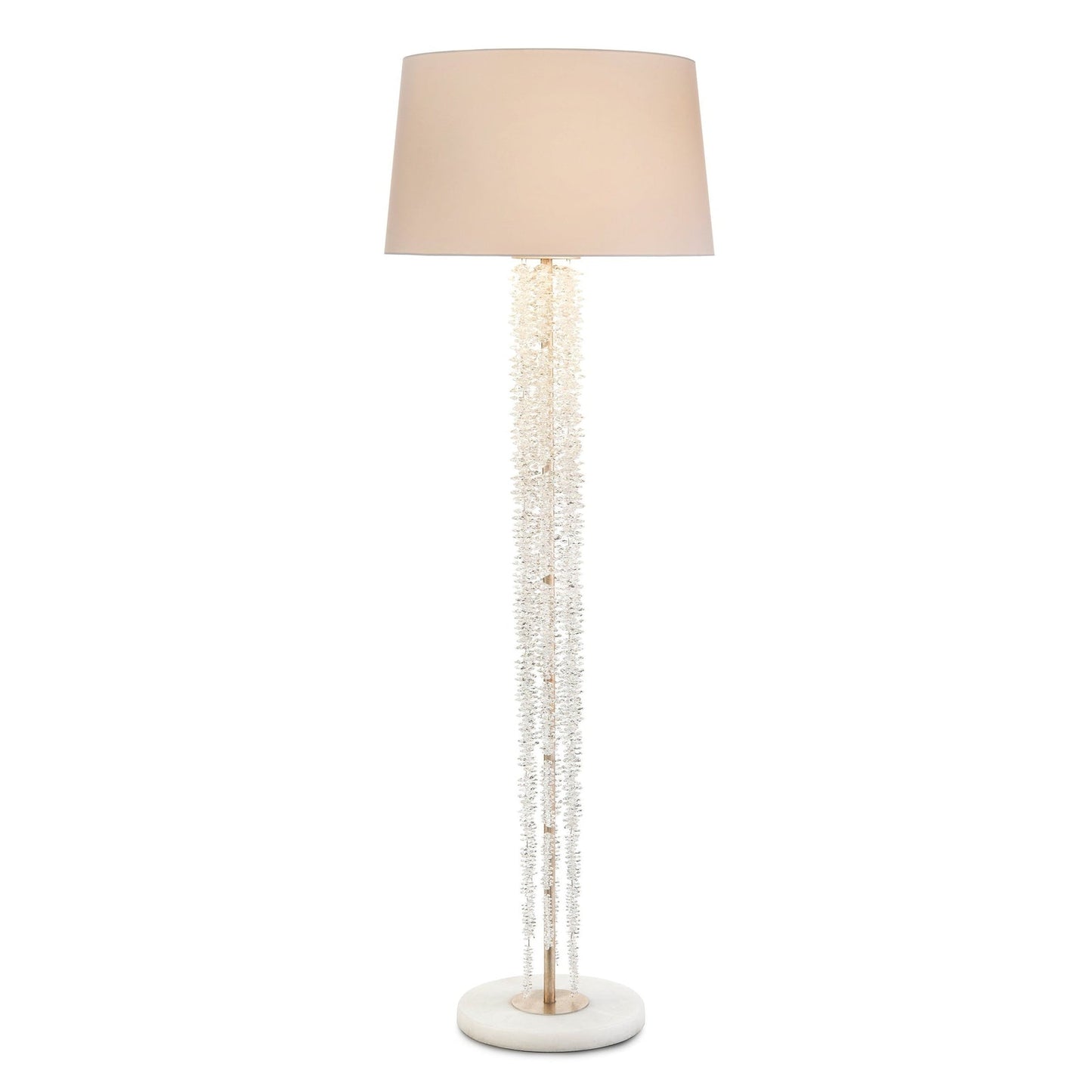 John Richard Cascading Crystal Waterfall Floor Lamp