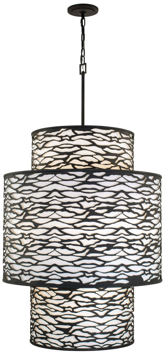 Kato 16-Lt 3-Tier Carbon Foyer Pendant