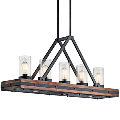 Colerne 46 1/2" Wide Black Kitchen Island Light Chandelier