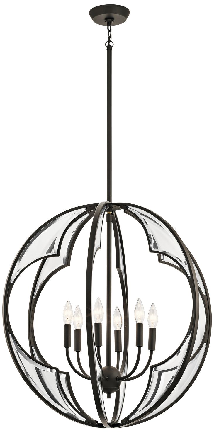 Montavello 26" Wide Olde Bronze 6-Light Chandelier