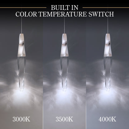 Kindjal 18"H x 20"W 13-Light Crystal Multi-Light Pendant in Polis