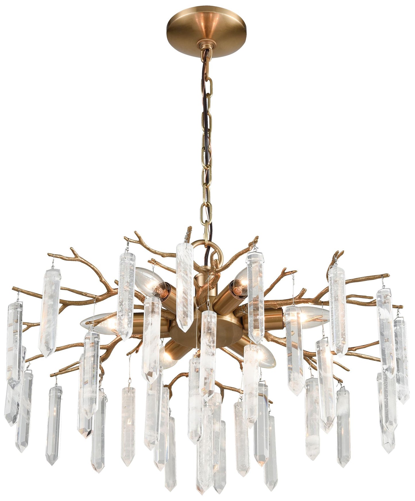 Kvist 22" Wide 6-Light Chandelier - Cafe Bronze