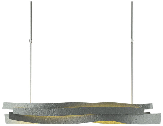 Landscape LED Pendant  - Vintage Platinum Finish - Standard Height