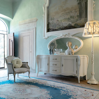 Large Classic Italian White Sideboard