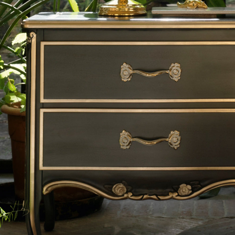 Large Classic Ornate Bedside Cabinet