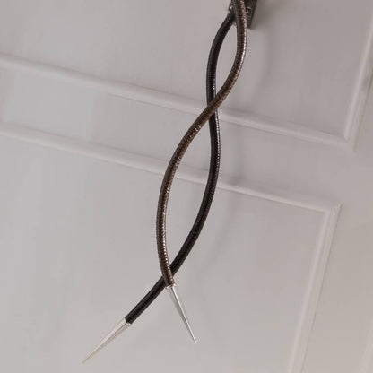 Large Contemporary Italian Leather Wall Light