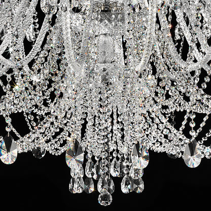 Large Crystal Chandelier With Shades 2