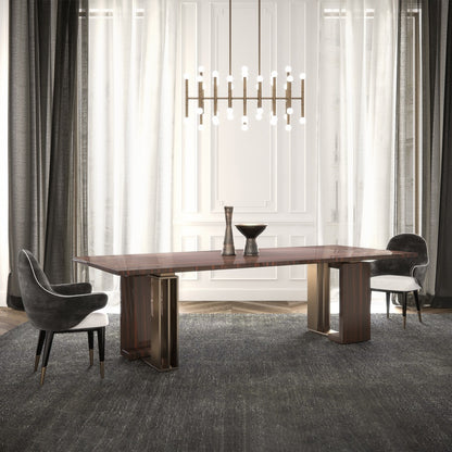 Large High End Italian Ebony Dining Table