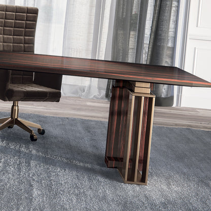 Large High End Italian Ebony Executive Desk