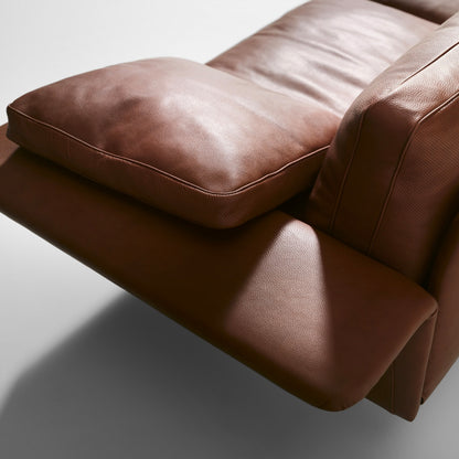 Large Leather Contemporary Sofa