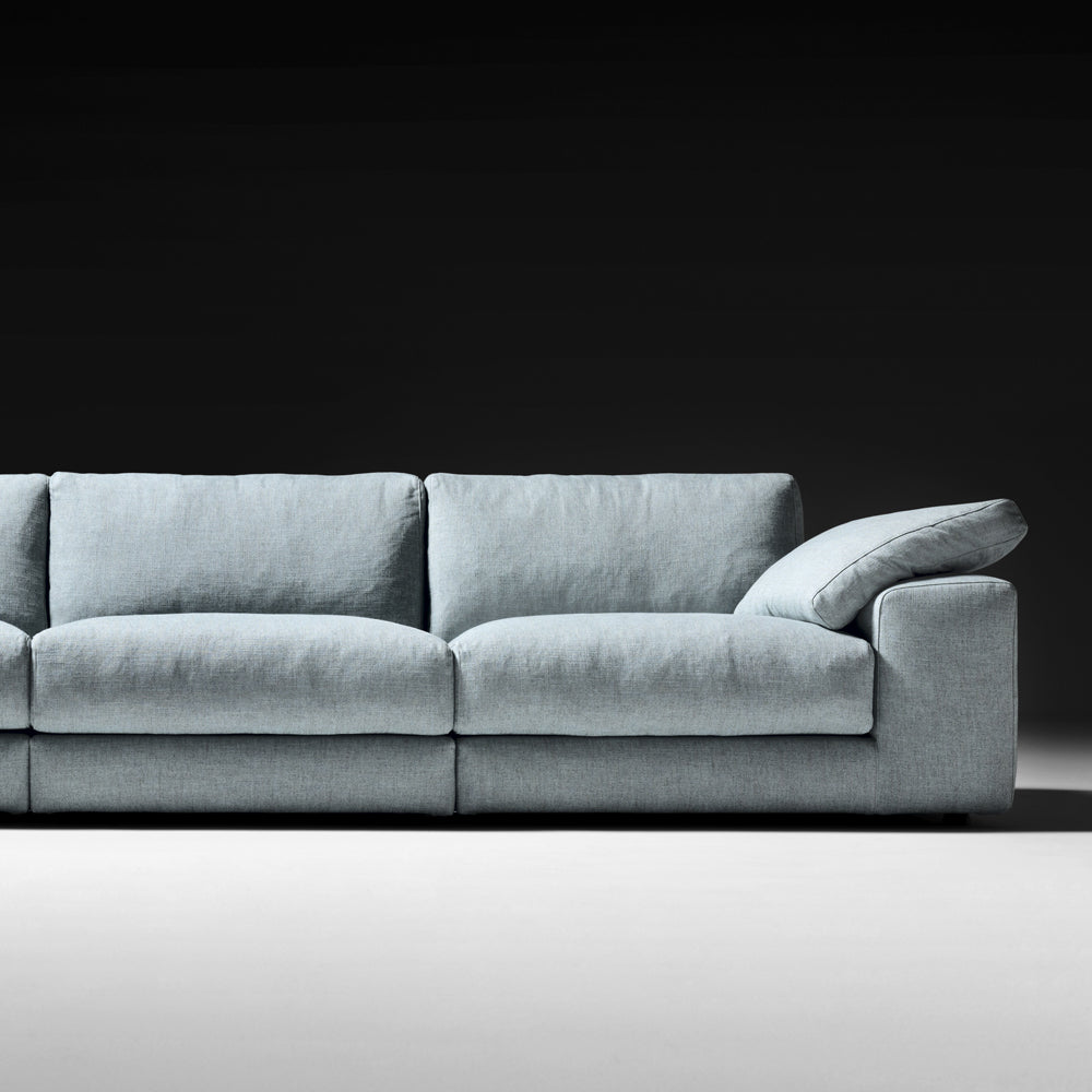 Large Linen Designer Modular Sofa