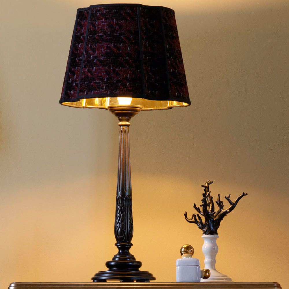 Large Luxury Carved Table Lamp