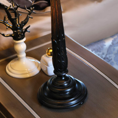 Large Luxury Carved Table Lamp