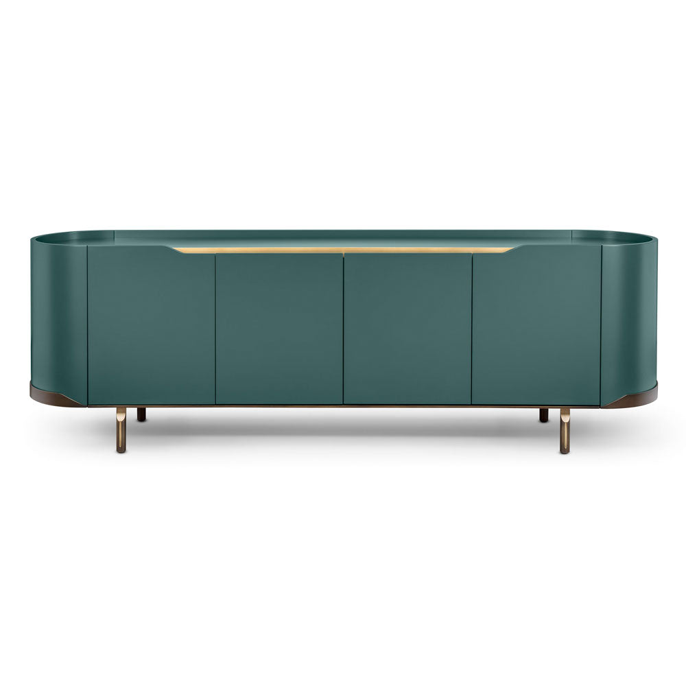 Large Modern Curved Buffet Sideboard