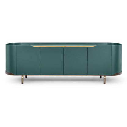 Large Modern Curved Buffet Sideboard