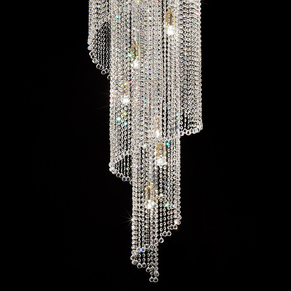 Large Modern Italian Stairwell Chandelier