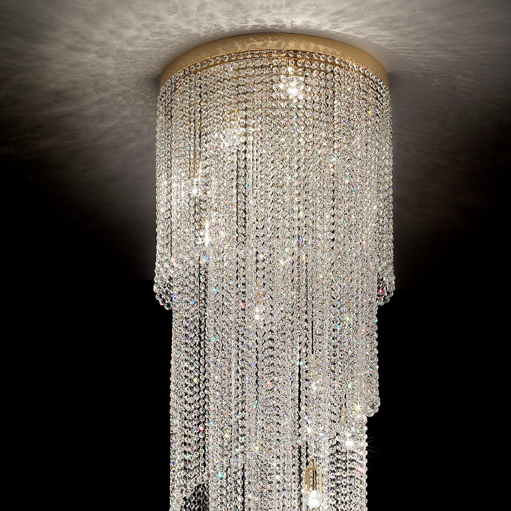 Large Modern Italian Stairwell Chandelier