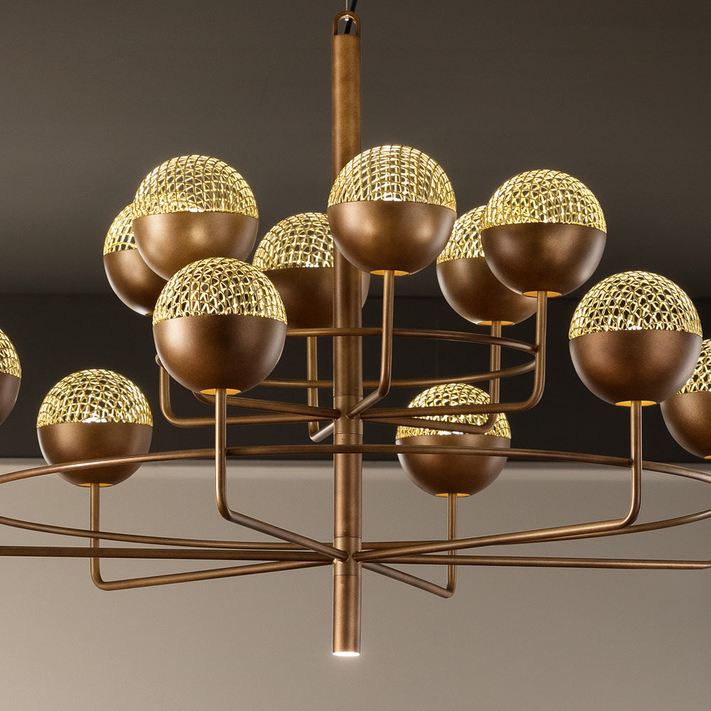 Large Modern Round Pendant Chandelier