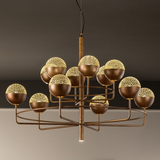 Large Modern Round Pendant Chandelier