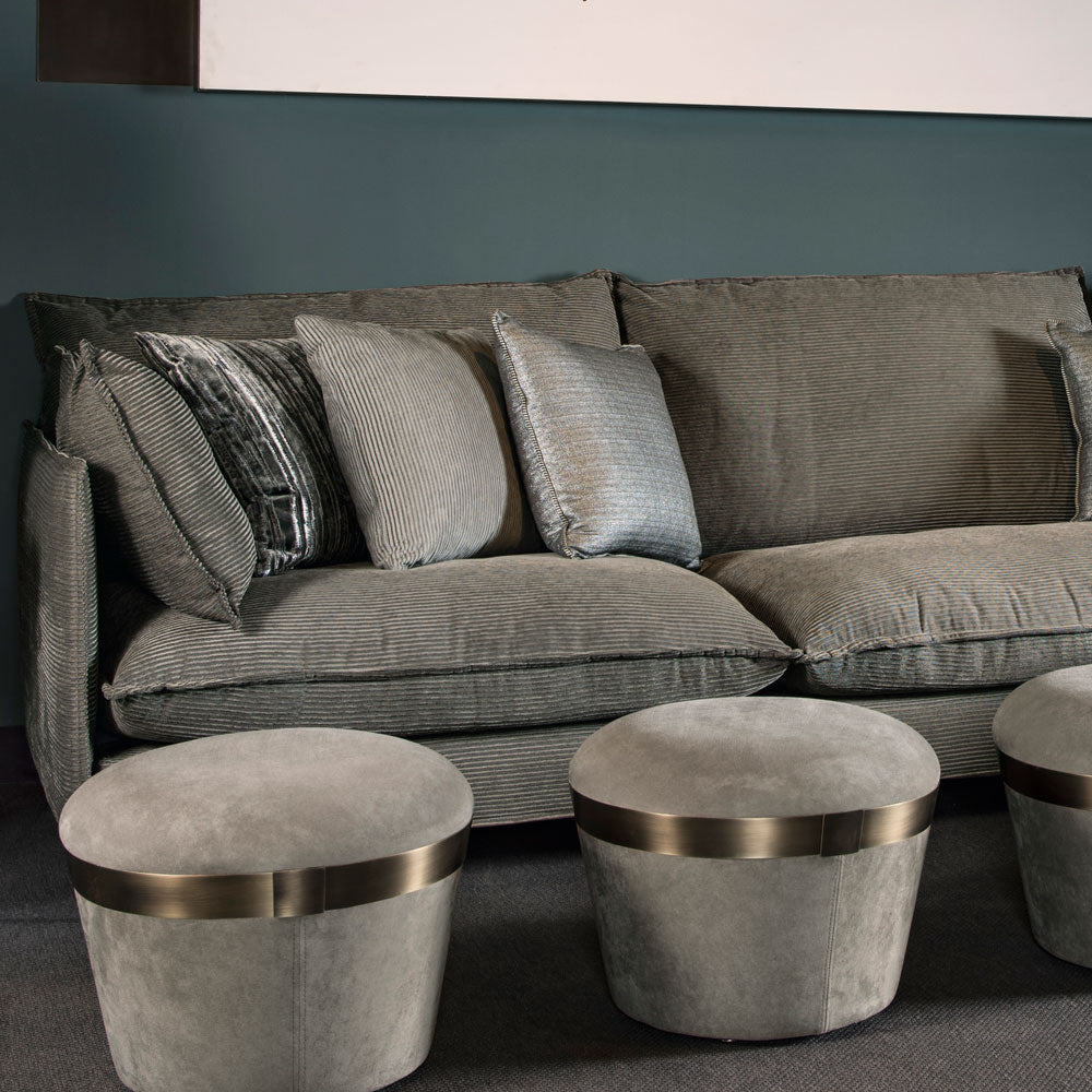 Large Modern Velvet Modular Corner Sofa