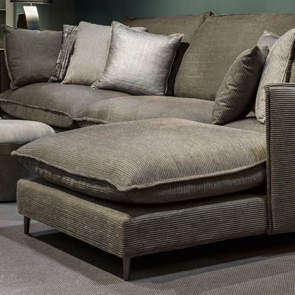 Large Modern Velvet Modular Corner Sofa