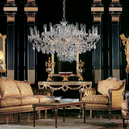 Large Ornate Crystal Chandelier 2