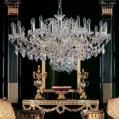 Large Ornate Crystal Chandelier 2