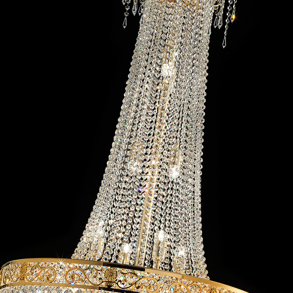 Large Crystal Empire Chandelier