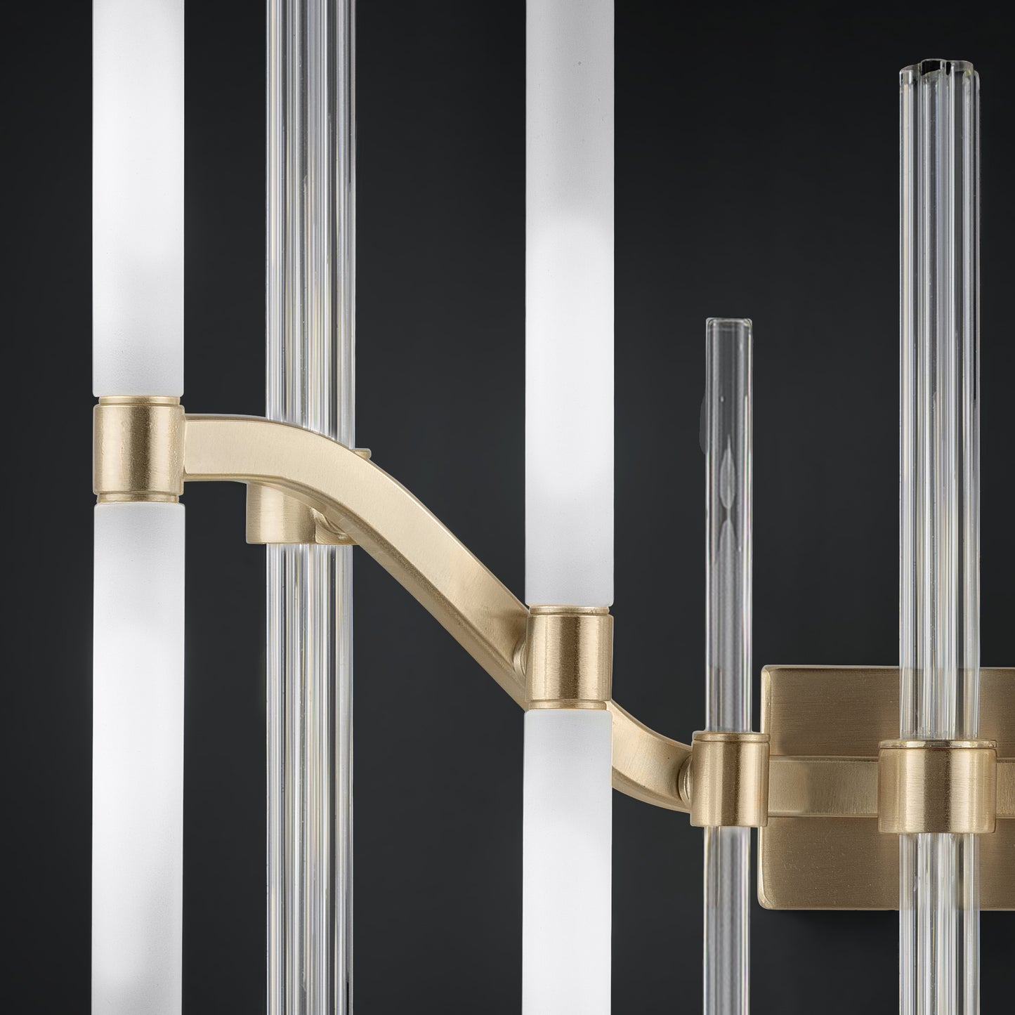 Large Vertical Murano Glass Tube Wall Light