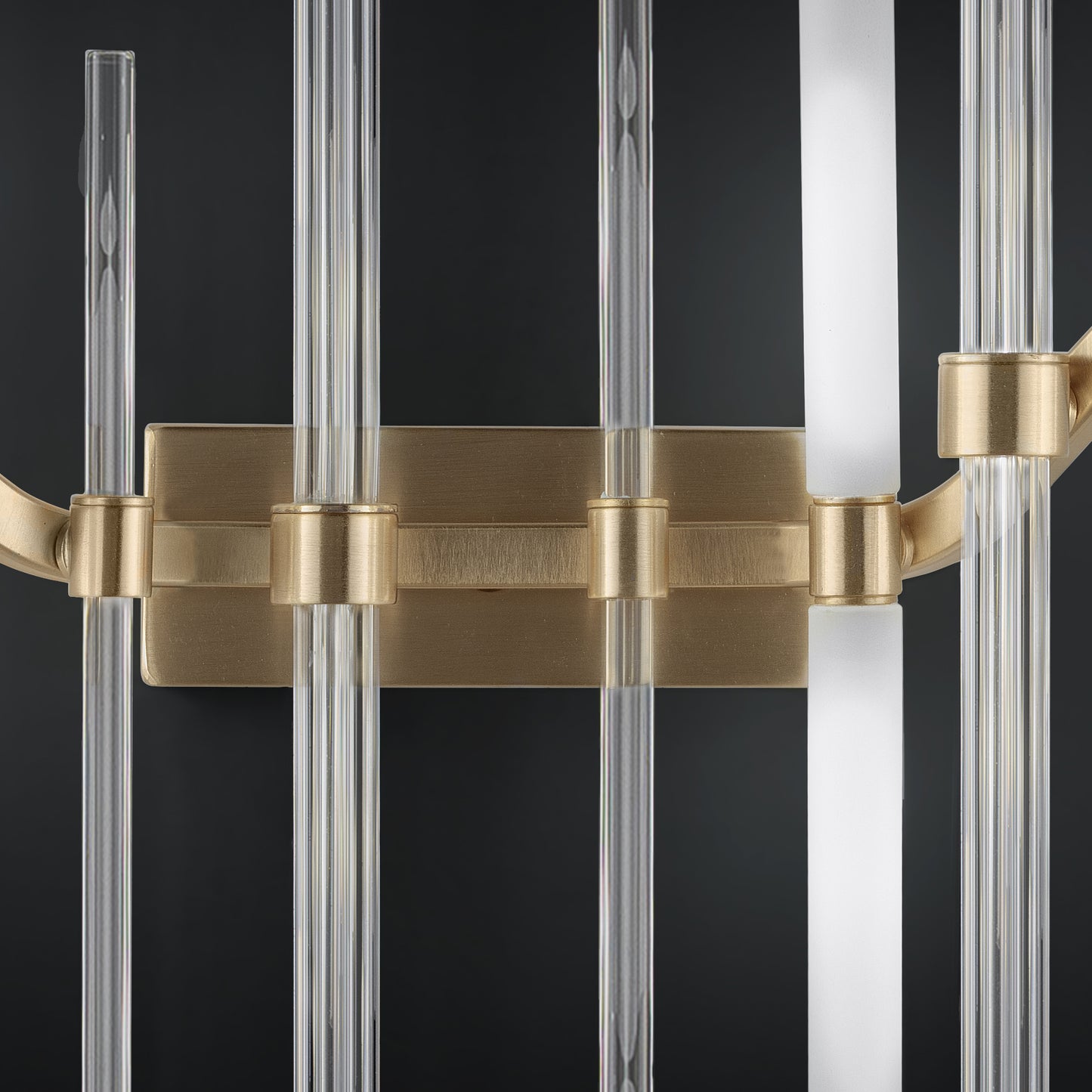 Large Vertical Murano Glass Tube Wall Light