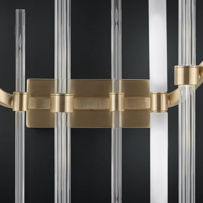 Large Vertical Murano Glass Tube Wall Light