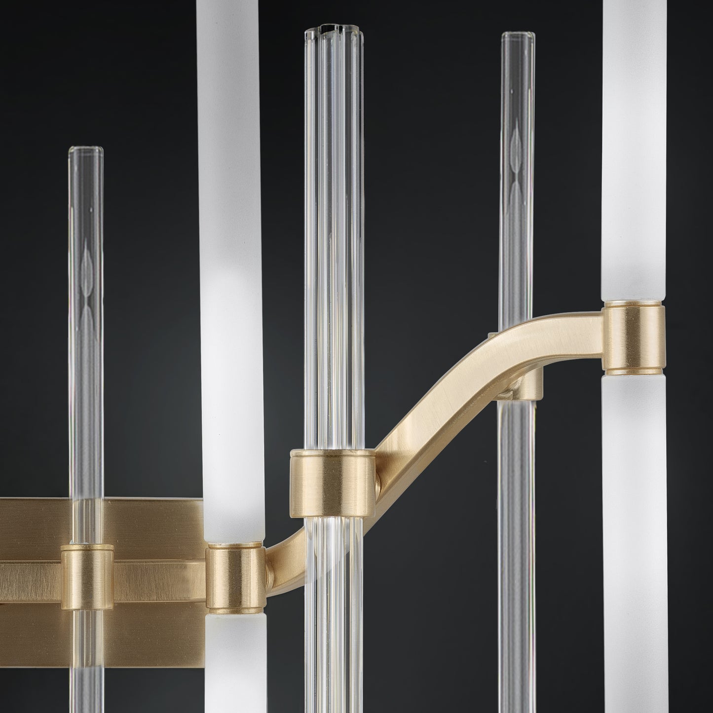 Large Vertical Murano Glass Tube Wall Light