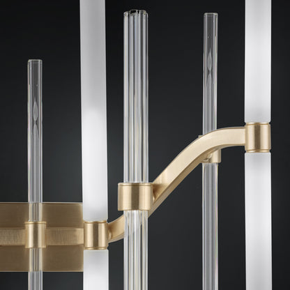 Large Vertical Murano Glass Tube Wall Light