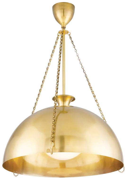 Levette 1 Light Large Pendant Aged Brass