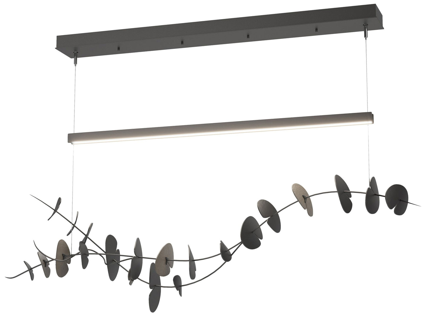 Lily LED Pendant - Black - Dark Smoke