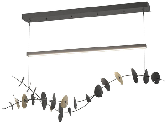 Lily LED Pendant - Black - Modern Brass