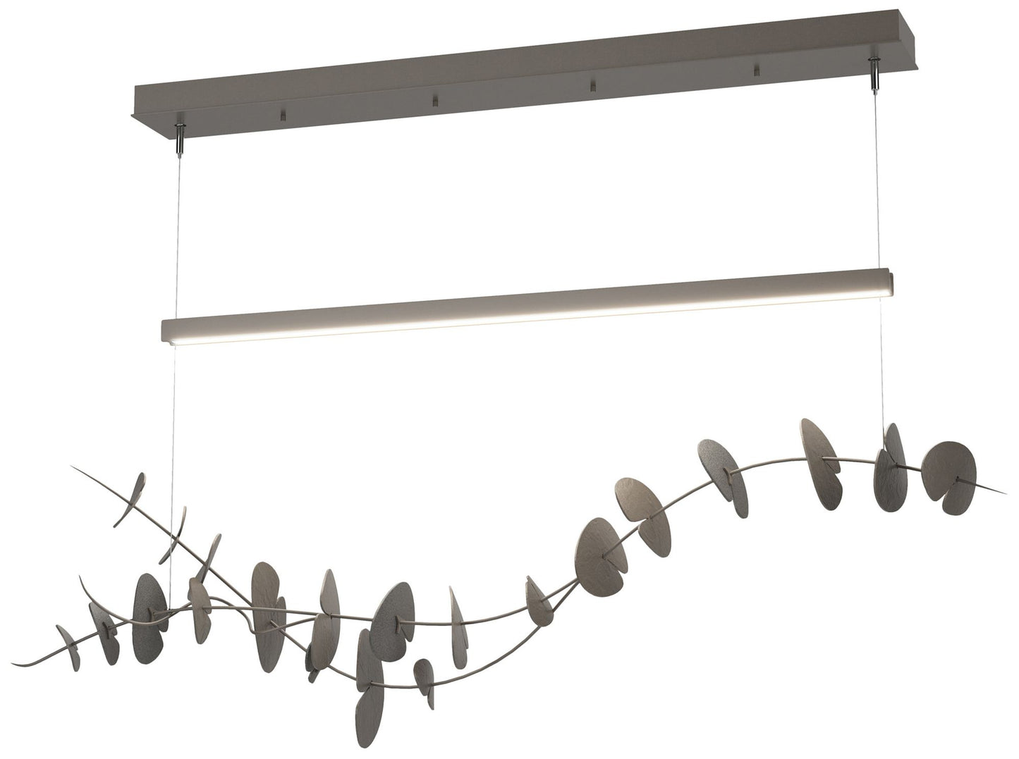 Lily LED Pendant - Dark Smoke - Iron