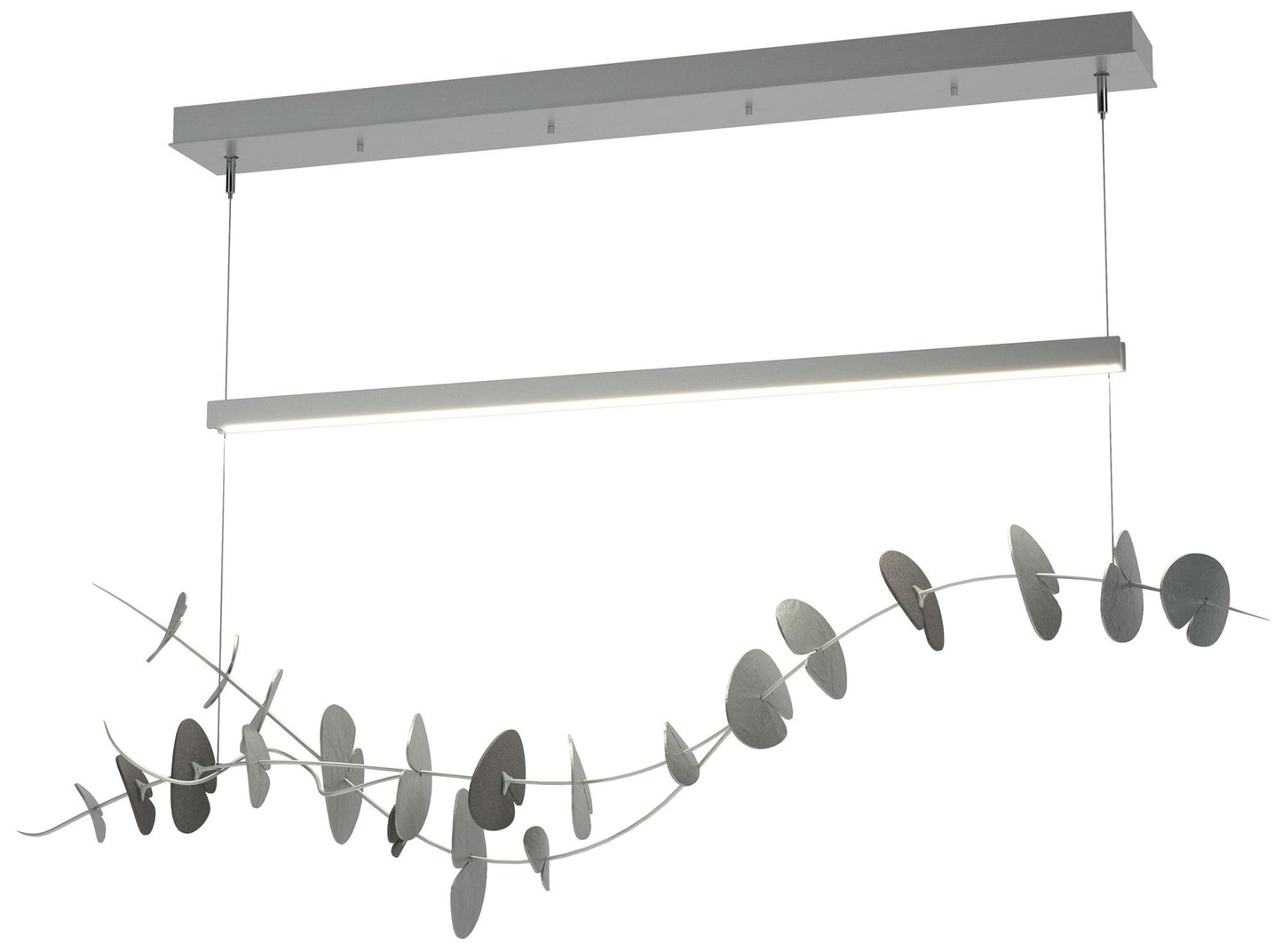 Lily LED Pendant - Platinum - Iron