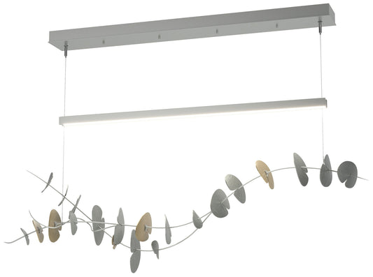 Lily LED Pendant - Platinum - Modern Brass