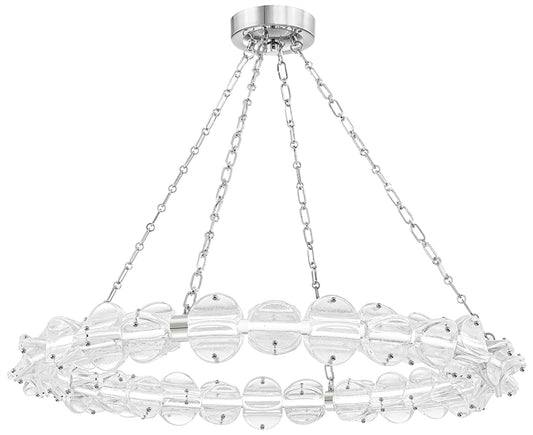 Lindley LED Chandelier Polished Nickel